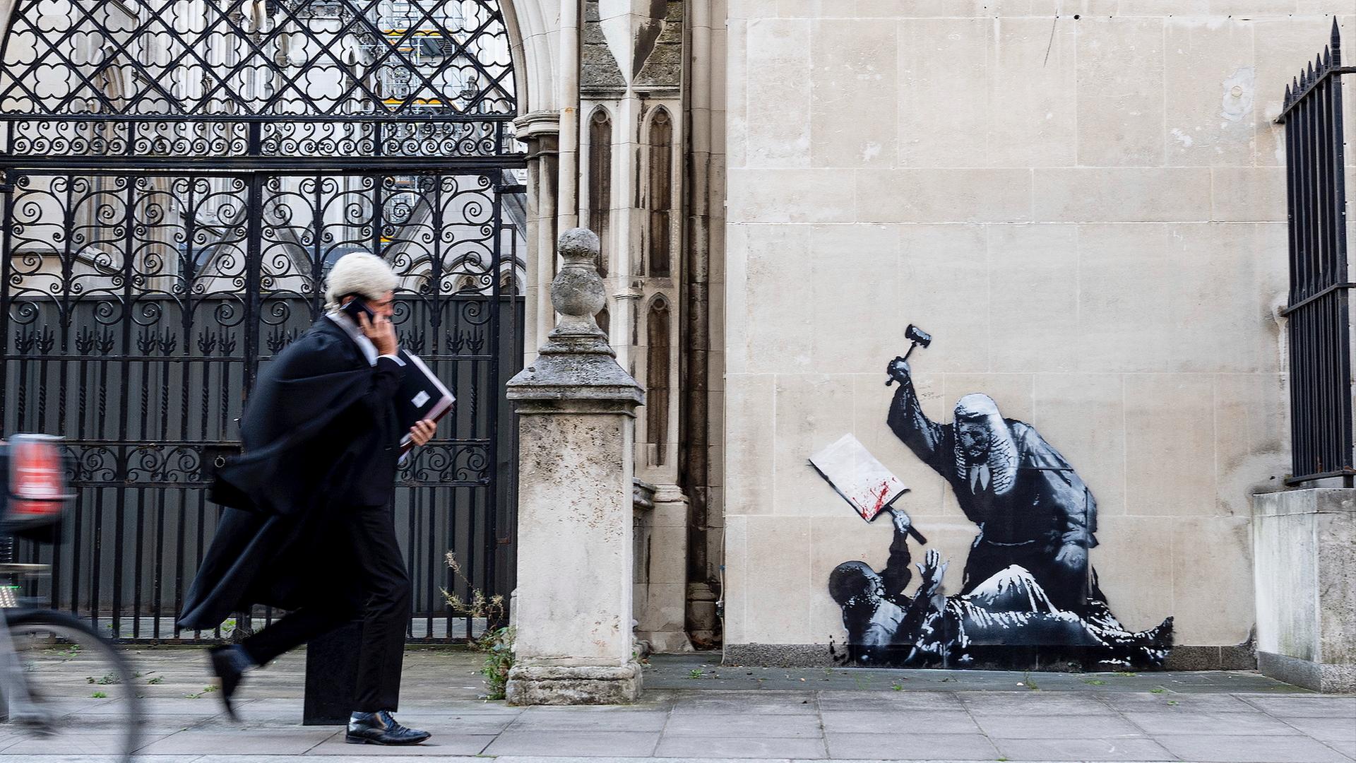 Banksy street art social commentary