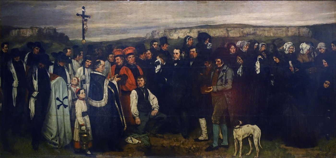 Gustave Courbet — A Burial at Ornans