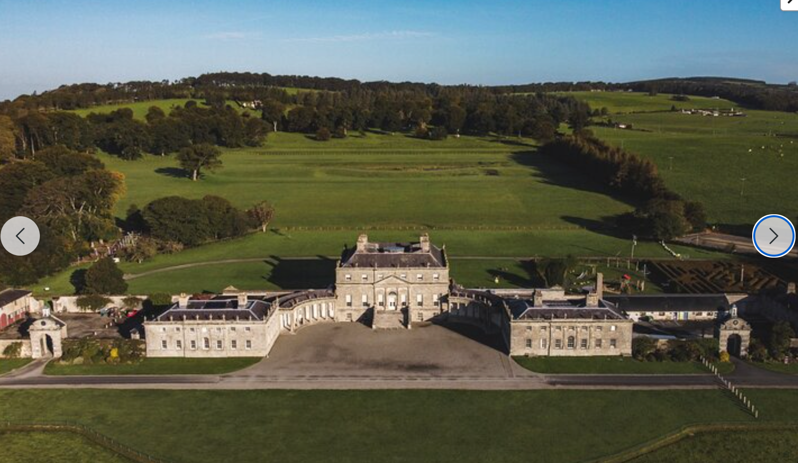Russborough House aerial view