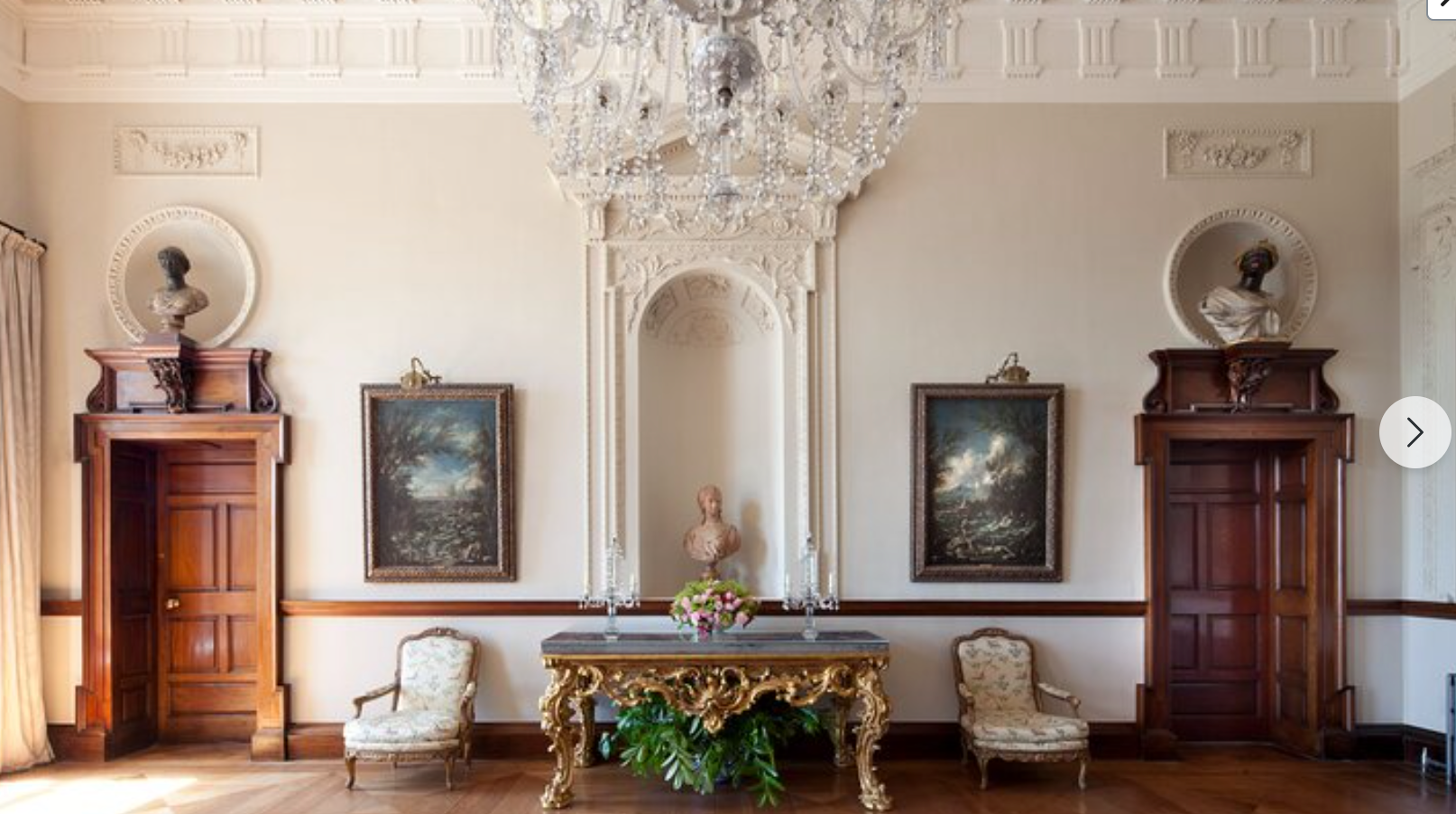 Russborough House entrance hall stuccowork