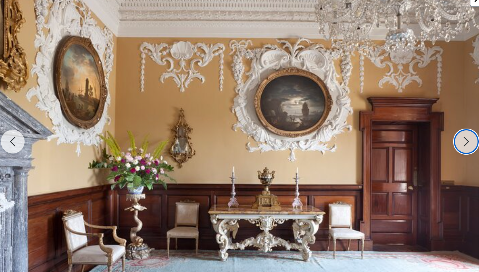 Real Georgian stucco plasterwork at Russborough House