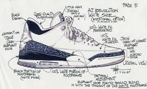 Tinker Hatfield — Air Jordan 3 design sketch